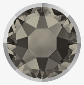 Greige Rimmed Chrome Swarovski Rhinestones Flatback, HD Png Download, Free Download