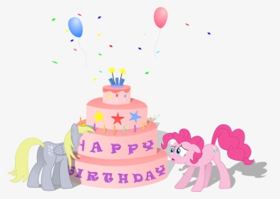 Derpy Hooves Pinkie Pie Birthday Cake Cake Decorating - Birthday Cake My Little Pony Cartoon, HD Png Download, Free Download