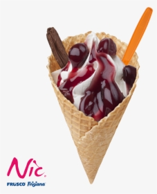 Super Cone Cherry Png-545kb - Ice Cream Cone Png, Transparent Png, Free Download
