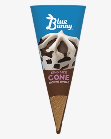 Blue Bunny Ice Cream Cone Bunny Tracks, HD Png Download, Free Download