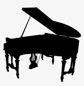 Fortepiano Spinet Musical Keyboard Square Piano - Piano Silhouette Transparent, HD Png Download, Free Download