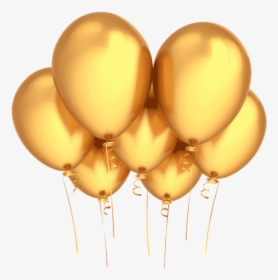 Transparent Party Ballons Png - Transparent Background Gold Balloons Png, Png Download, Free Download