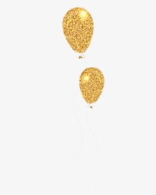 Gold Glitter Balloon Png , Png Download - Gold Glitter Balloons Clipart, Transparent Png, Free Download