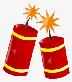 Fire Work, Dynamite, Burn, Red, Spark, New Year, Danger - Clip Art Fire Crackers, HD Png Download, Free Download