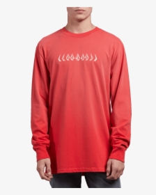 Volcom Stone Cycle Longsleeve Tee Spark Red - Volcom, HD Png Download, Free Download