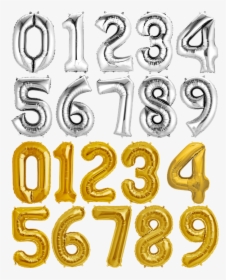 Balloon, Pay, Silver, Gold, Isolated, Balloons - Number Balloon Png Free, Transparent Png, Free Download