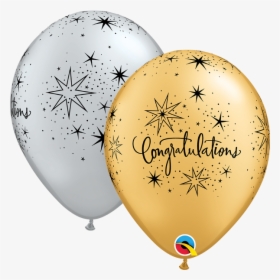11 - Black And Gold Balloons Png, Transparent Png, Free Download