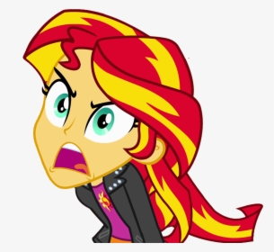 Angry Clipart Angry Girl - My Little Pony Equestria Girls Mean Sunset, HD Png Download, Free Download