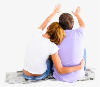 Couple Sitting Png - Couple Sitting Back Png, Transparent Png, Free Download
