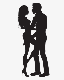 Couple Clip Art - Sexy Couple Silhouette Png, Transparent Png, Free Download