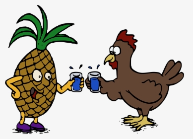 Funny Cartoon Chicken Pictures Clipart - Chicken Drink Water Cartoon, HD Png Download, Free Download