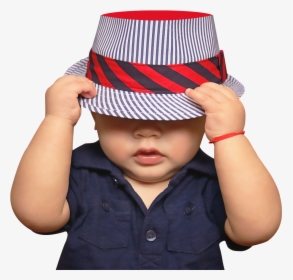 Cute Baby With Hat Png Image - Infant, Transparent Png, Free Download