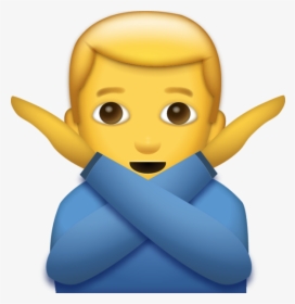 Man Saying No Emoji [free Download Iphone Emojis] - Man Saying No Emoji, HD Png Download, Free Download
