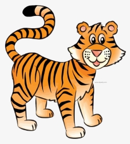 Cuteness Smilepng Banner Drawing Cartoon Free Download - Simple Drawing Of Tiger, Transparent Png, Free Download