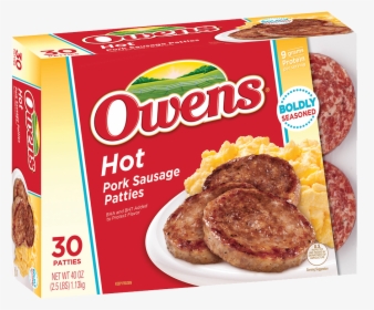 Owens® Frozen Pork Breakfast Sausage Hot 40 Oz - Breakfast Sausage, HD Png Download, Free Download