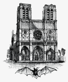 Notre Dame De Paris Sketch - Notre Dame De Paris First, HD Png Download, Free Download