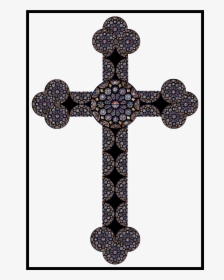 Chartres Cross With Black Frame For Wiki Science Entry - Jesus Christ Cross Locket, HD Png Download, Free Download