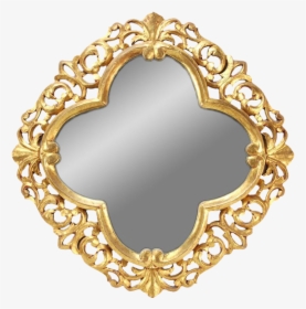 Vintage Continental Gilt Wood Carved Pierced Quatrefoil - Circle, HD Png Download, Free Download