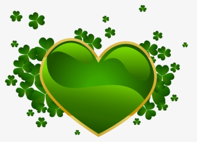 Madonnas Themes And Wallpapers ~ Green Heart & Clover - Green Hart, HD Png Download, Free Download