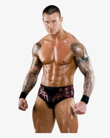 Clip Art Muscle Men Wrestling - Wwe Randy Orton Body, HD Png Download, Free Download