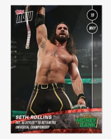 Wwe Topps Now® Card - Seth Rollins Money In The Bank 2019, HD Png Download, Free Download