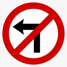 No Left Turn Traffic Sign, HD Png Download, Free Download