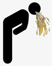 Homme Malade Vomir - Throwing Up Stick Figure, HD Png Download, Free Download
