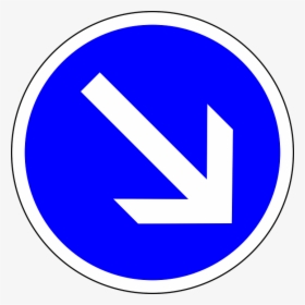 Traffic Sign, Sign, Keep Right, Regulatory Sign - Ten Road Signs In Nigeria, HD Png Download, Free Download