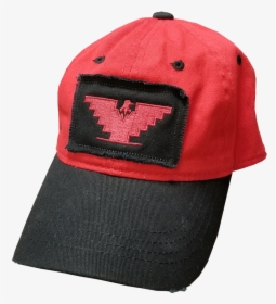 Red Distressed Cap With Eagle Patch - Baseball Cap, HD Png Download, Free Download