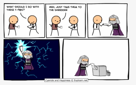Take Them To The Shredder - Cyanide And Happiness Comics, HD Png Download, Free Download