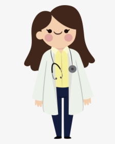 Physician Clip Art - Cartoon Female Cute Doctor, HD Png Download, Free Download