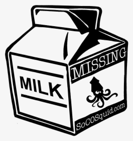 Milk Carton Clipart Mlik - Drawing Milk Png, Transparent Png, Free Download