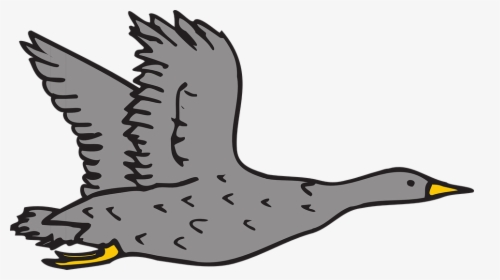Transparent Geese Flying Png - Gray Goose Clip Art, Png Download, Free Download