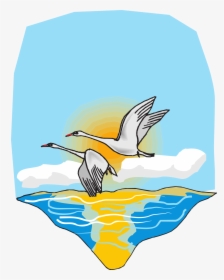 Birds Flying Over The Sea Clipart, HD Png Download, Free Download