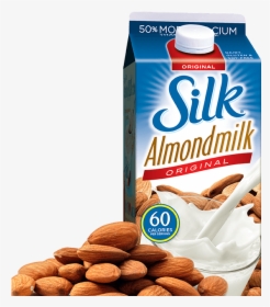 Silk Almond Milk Unsweetened, HD Png Download, Free Download
