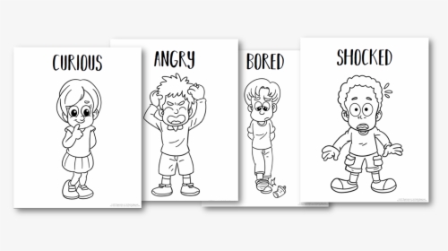 Feelings Coloring Pages Printable, HD Png Download, Free Download