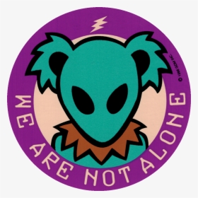 Grateful Dead We Are Not Alone Alien Bear - Alien Grateful Dead Bears, HD Png Download, Free Download