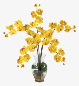 Flower,cut Orchid,orchid,plant Stem,flowering Flower - Flowers In Vase .png, Transparent Png, Free Download