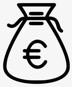 Money Payment Euro Bag Cash - Bag Of Cash Icon, HD Png Download, Free Download