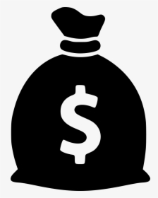 Bag Bank Cash Dollar - Cash In Bag Icon, HD Png Download, Free Download