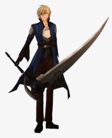 Sword Art Online Oc - Character With A Scythe, HD Png Download, Free Download