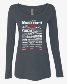 Middle Earth Fest - Long-sleeved T-shirt, HD Png Download, Free Download
