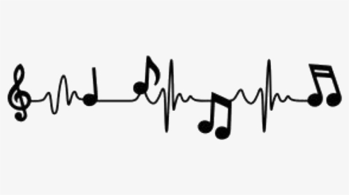 Download #music #freetoedit - Music Note Heartbeat Svg, HD Png ...