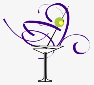 Cute Martini Glass Png - Clip Art Martini Glass, Transparent Png, Free Download