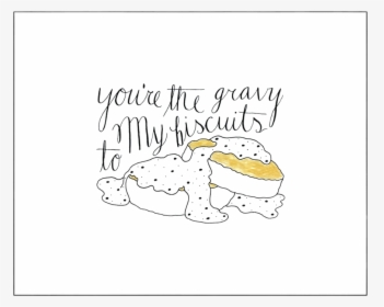 Biscuits And Gravy Print - Cartoon, HD Png Download, Free Download