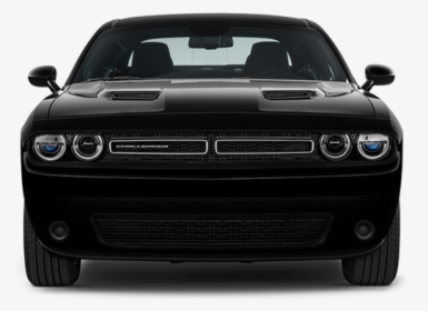 Front View Muscle Car Grill Png - 2016 Dodge Challenger Front, Transparent Png, Free Download