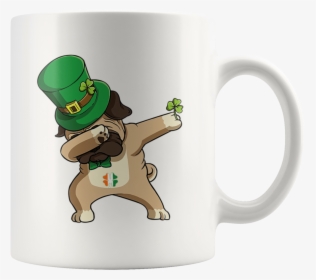 St Patrick"s Day Leprepug Dabbing Leprechaun Pug Mug - Patricks Day Pug Leprechaun, HD Png Download, Free Download