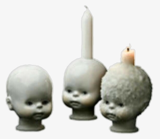 #aesthetic #png #polyvore #candle #babyhead #doll #creepy - Candles Aesthetic Png, Transparent Png, Free Download