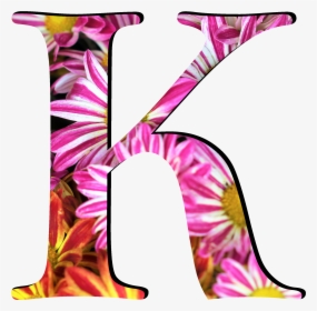Flower Pattern Letters K, HD Png Download, Free Download