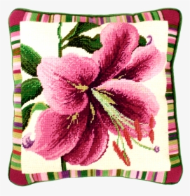 Garden Flowers Lily Tapestry Cushion Kit Tf2 - Large Floral Patterns For Cross Stitch, HD Png Download, Free Download